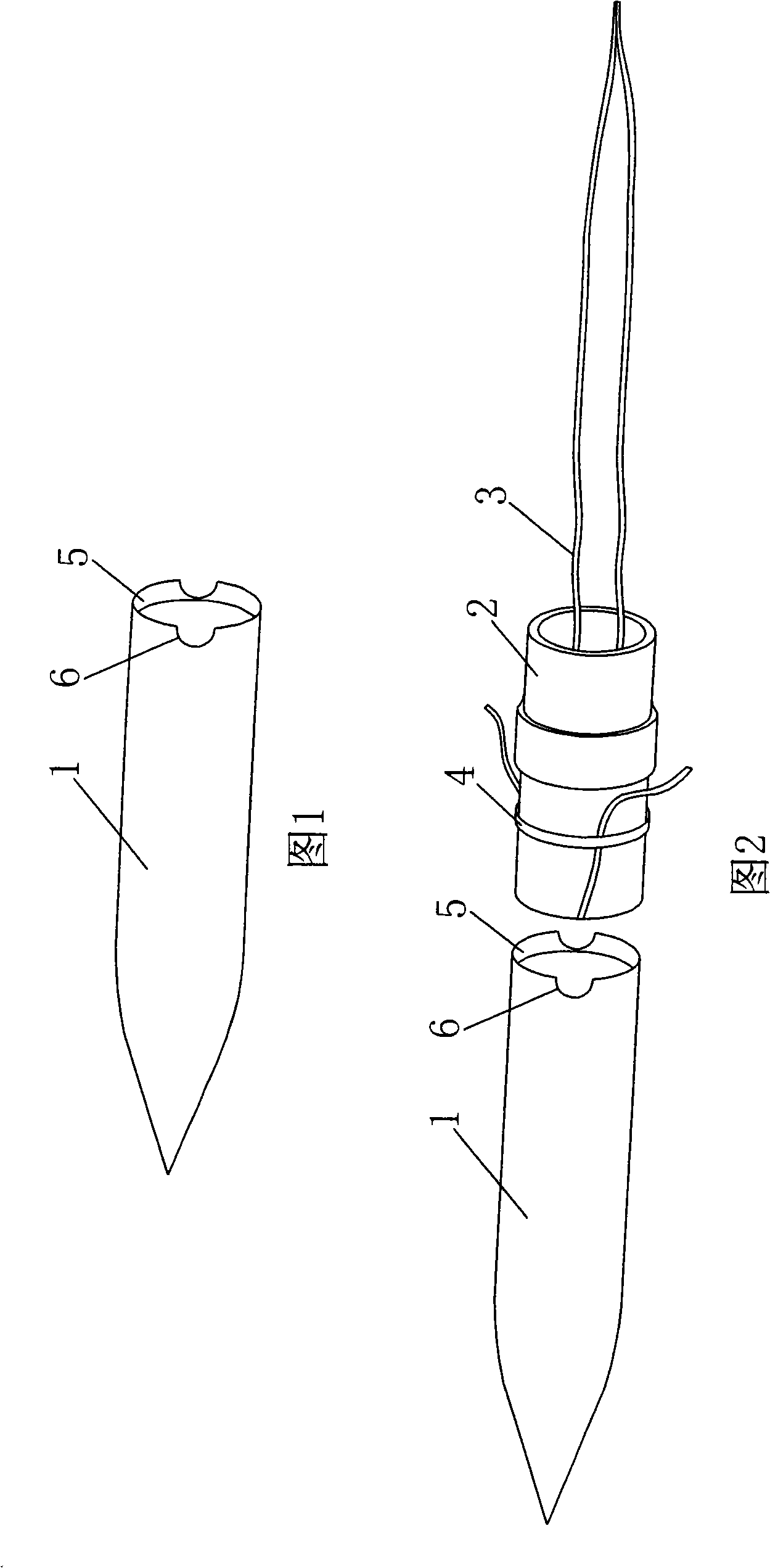 Installation guide device for ligature carrier for varices of esophagus