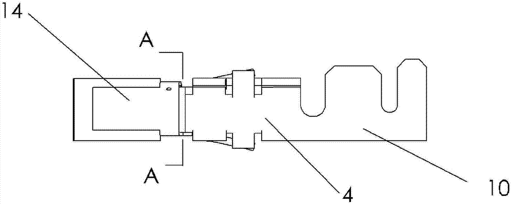 Chip-type contact of electric connector for terminating cable