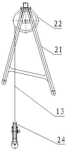 Structure capable of mounting and dismounting balancing weight automatically by tower crane