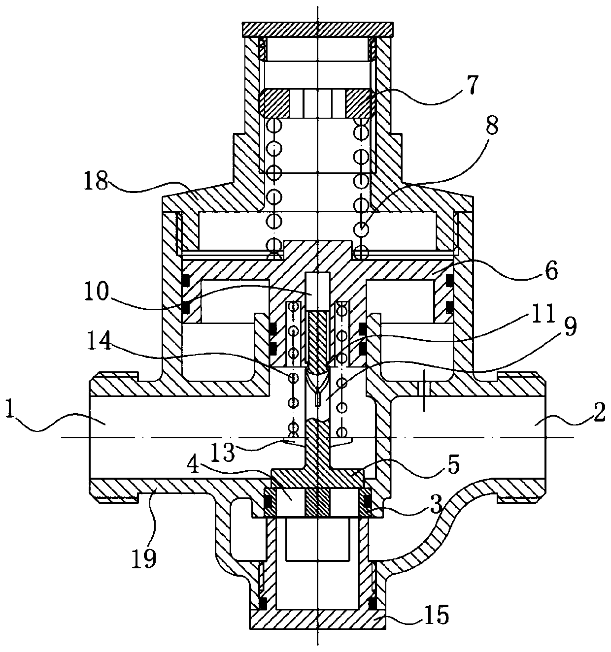 Rotary pressure reducing valve