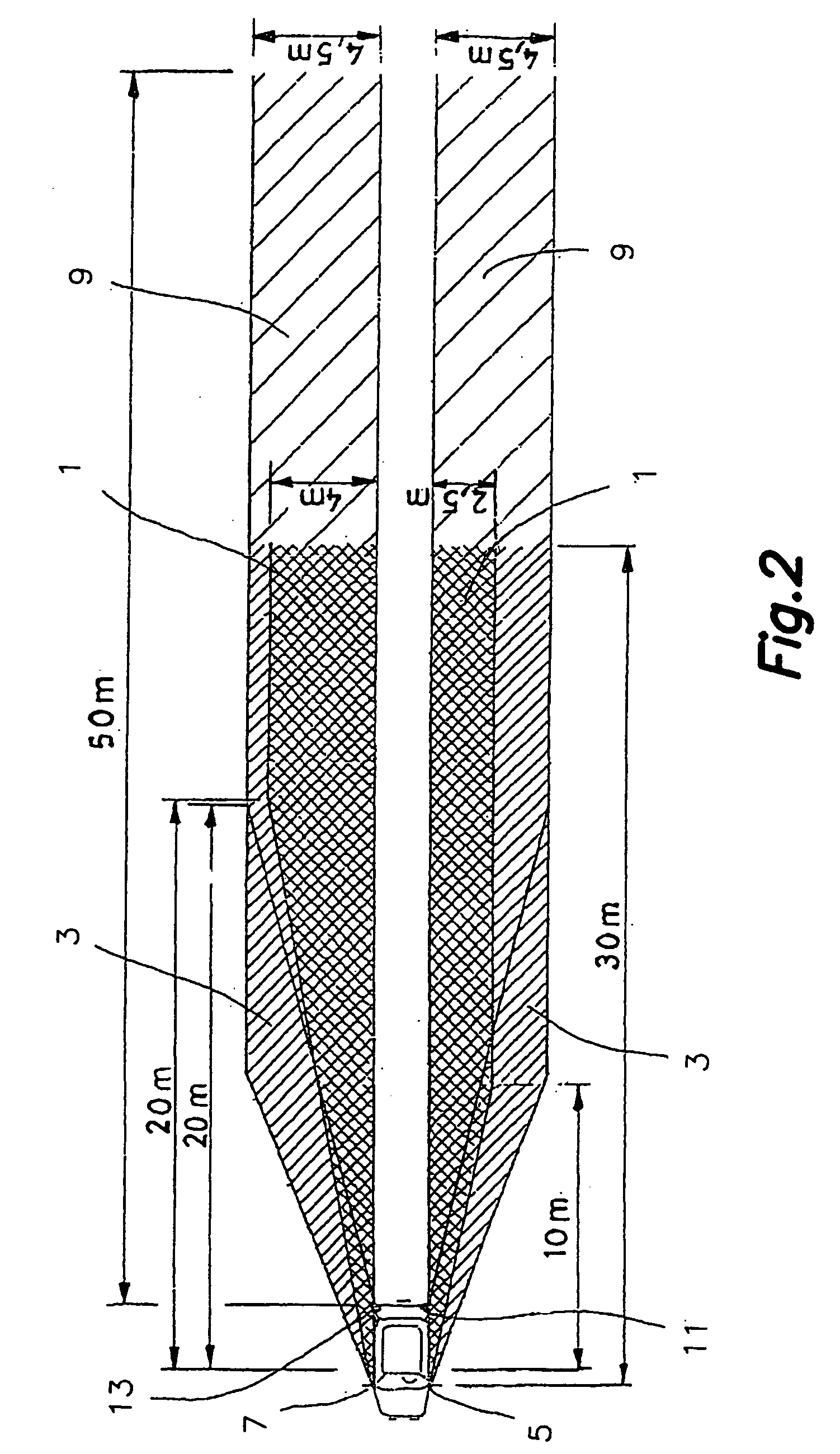 Device and method for the active monitoring of the safety perimenter of a motor vehicle