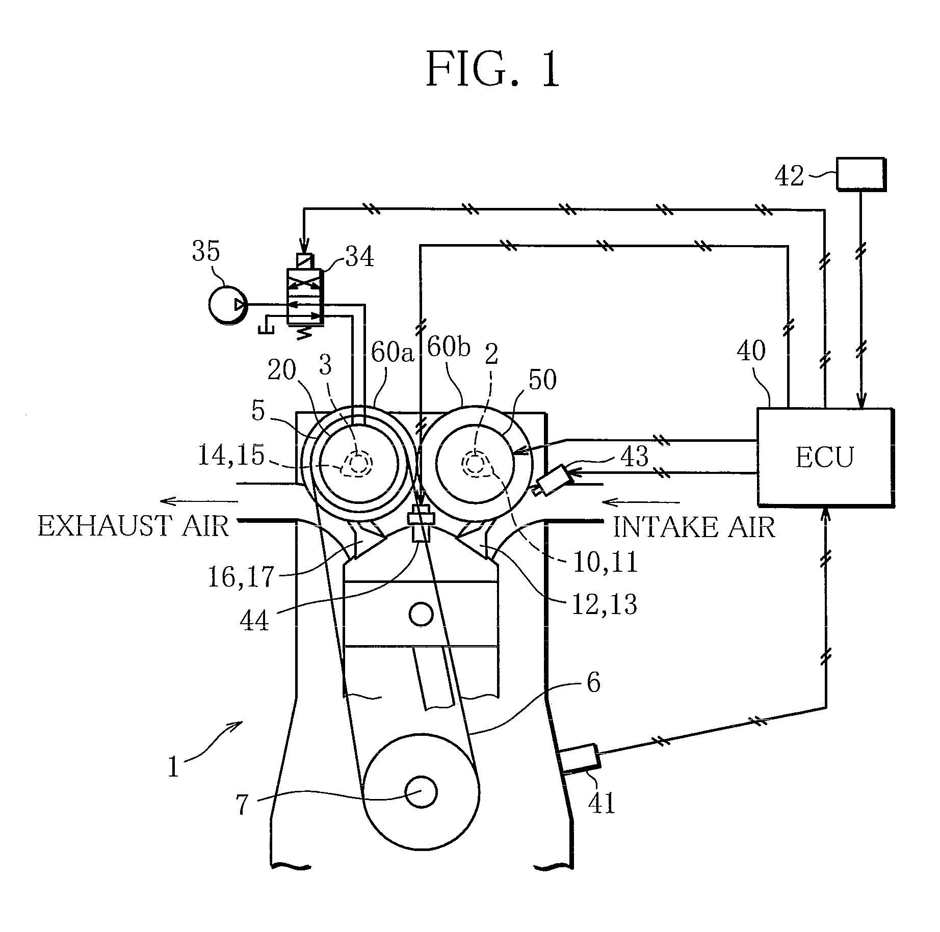 Internal combustion engine with variable valve gear