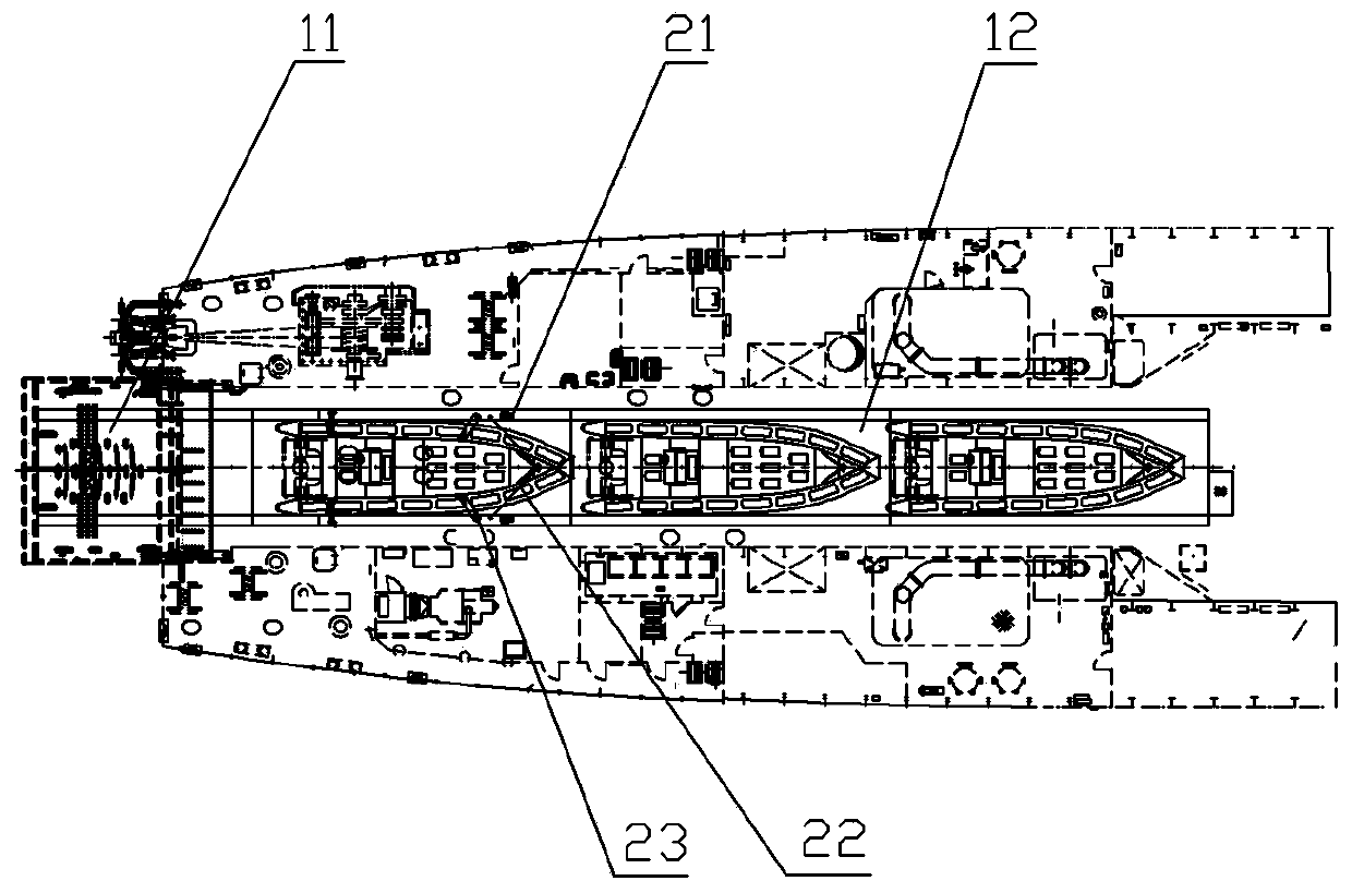 Device and method for storing small boats