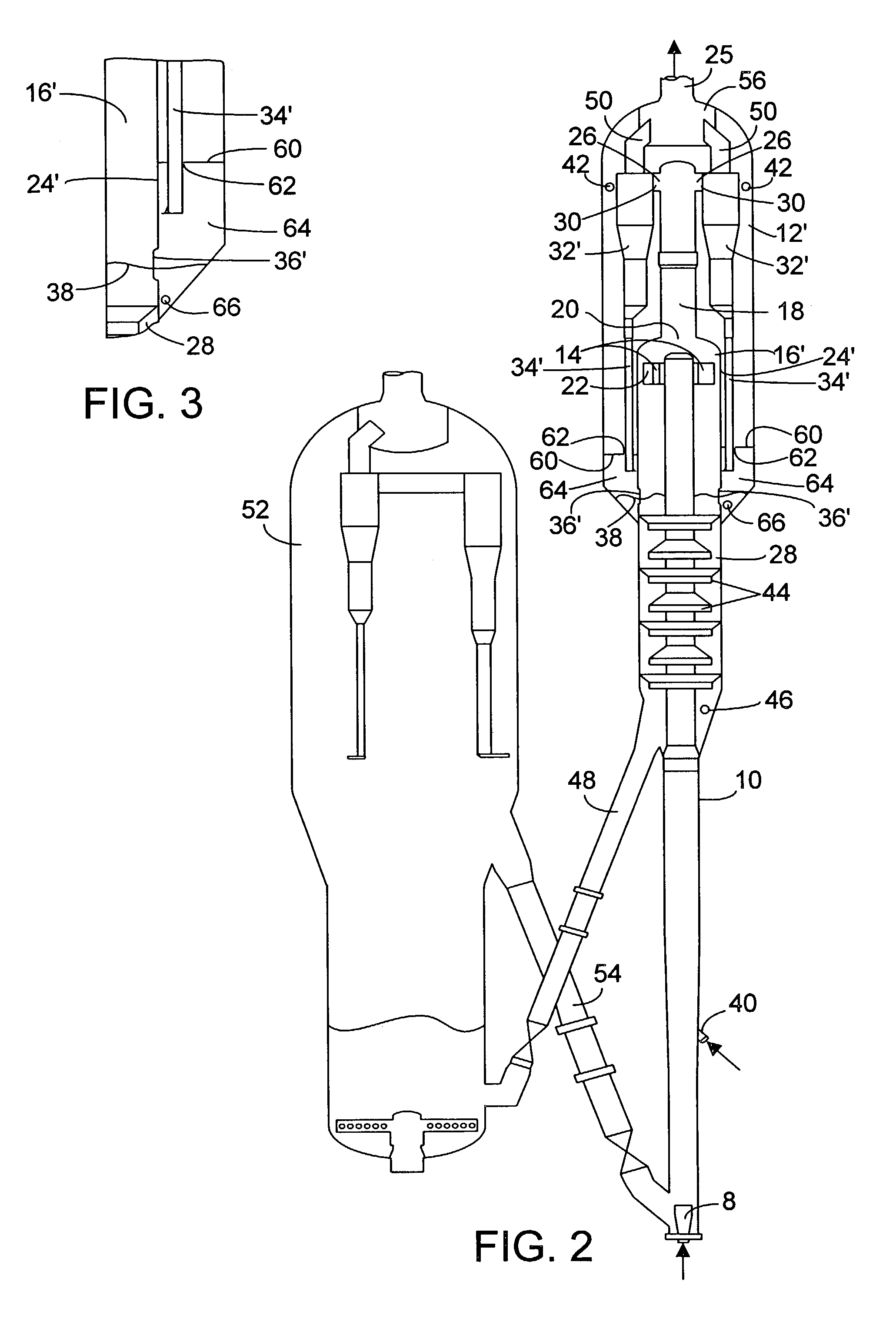 Apparatus and process for minimizing catalyst residence time in a reactor vessel