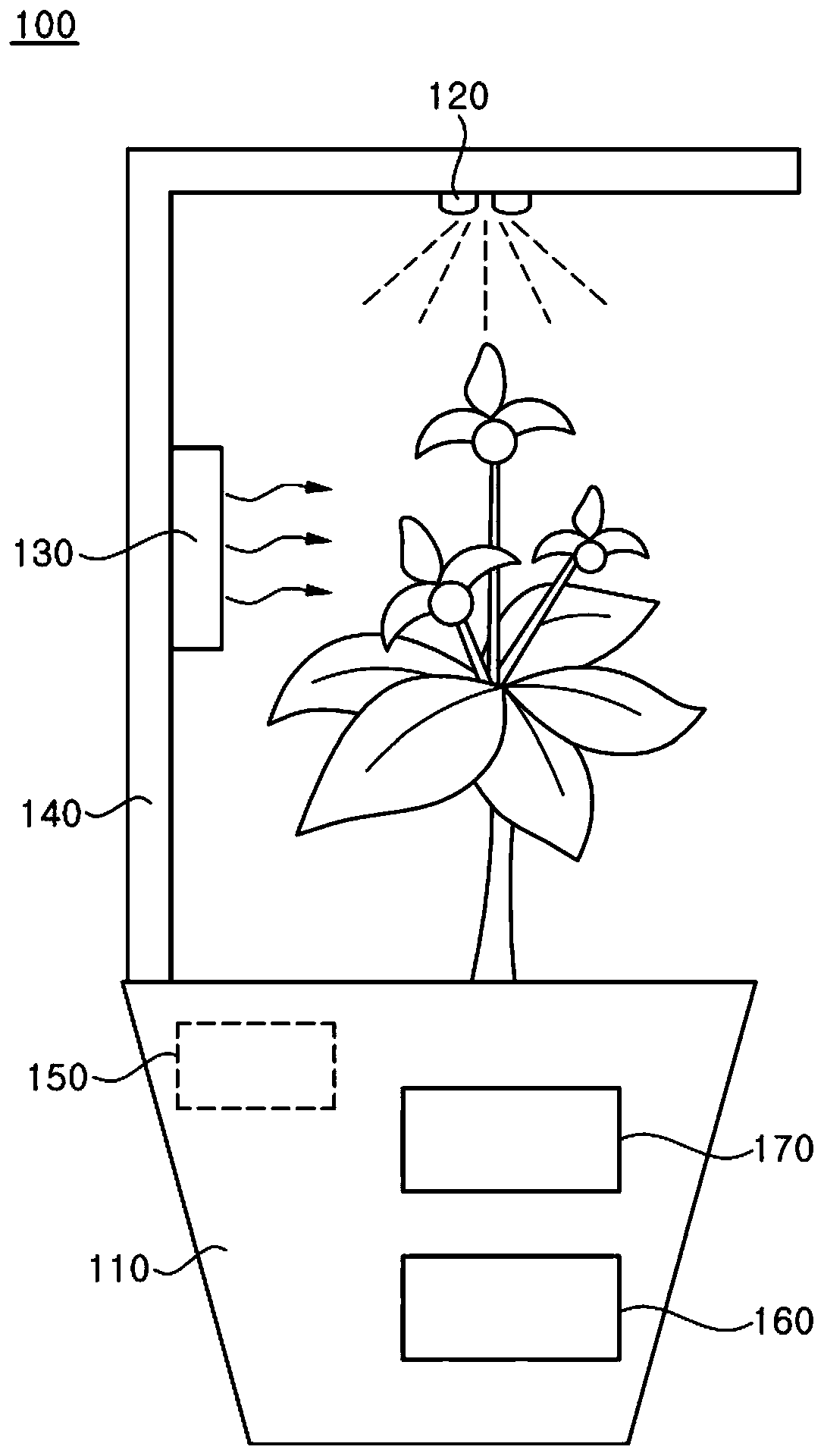 Plant cultivation device and method for culturing plants