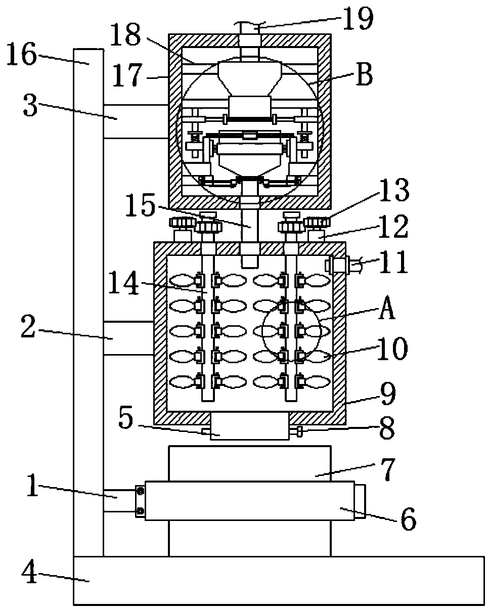 Mixing device with weighing function