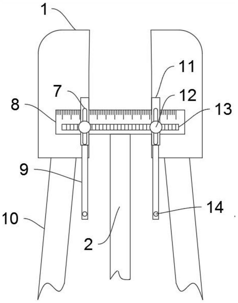 Steel bar diameter measuring pliers for road and bridge engineering supervision