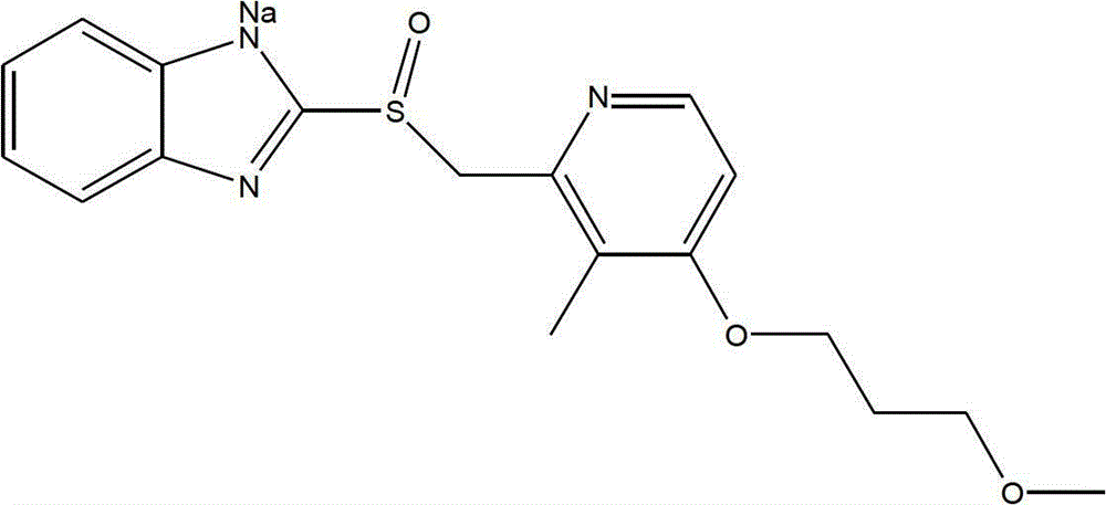Sodium rabeprazole composition for injection