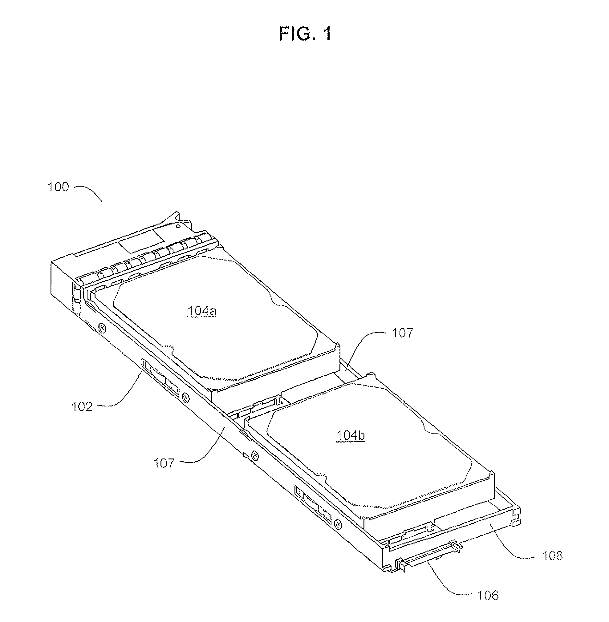 Incorporation of two or more hard disk drives into a single drive carrier with a single midplane connector