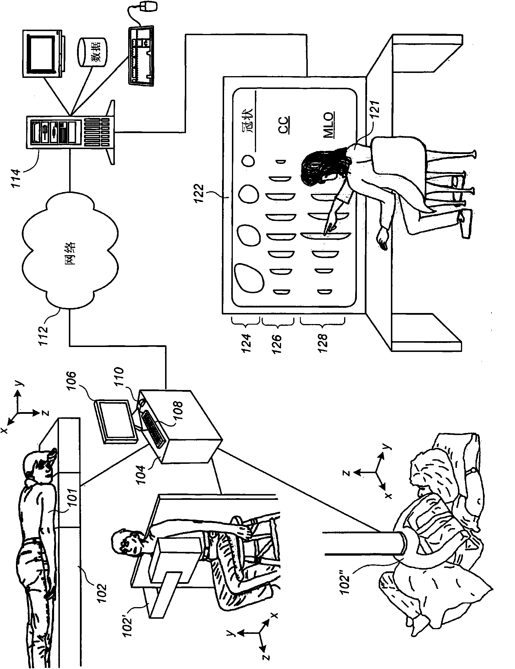 Device for displaying breast ultrasound information