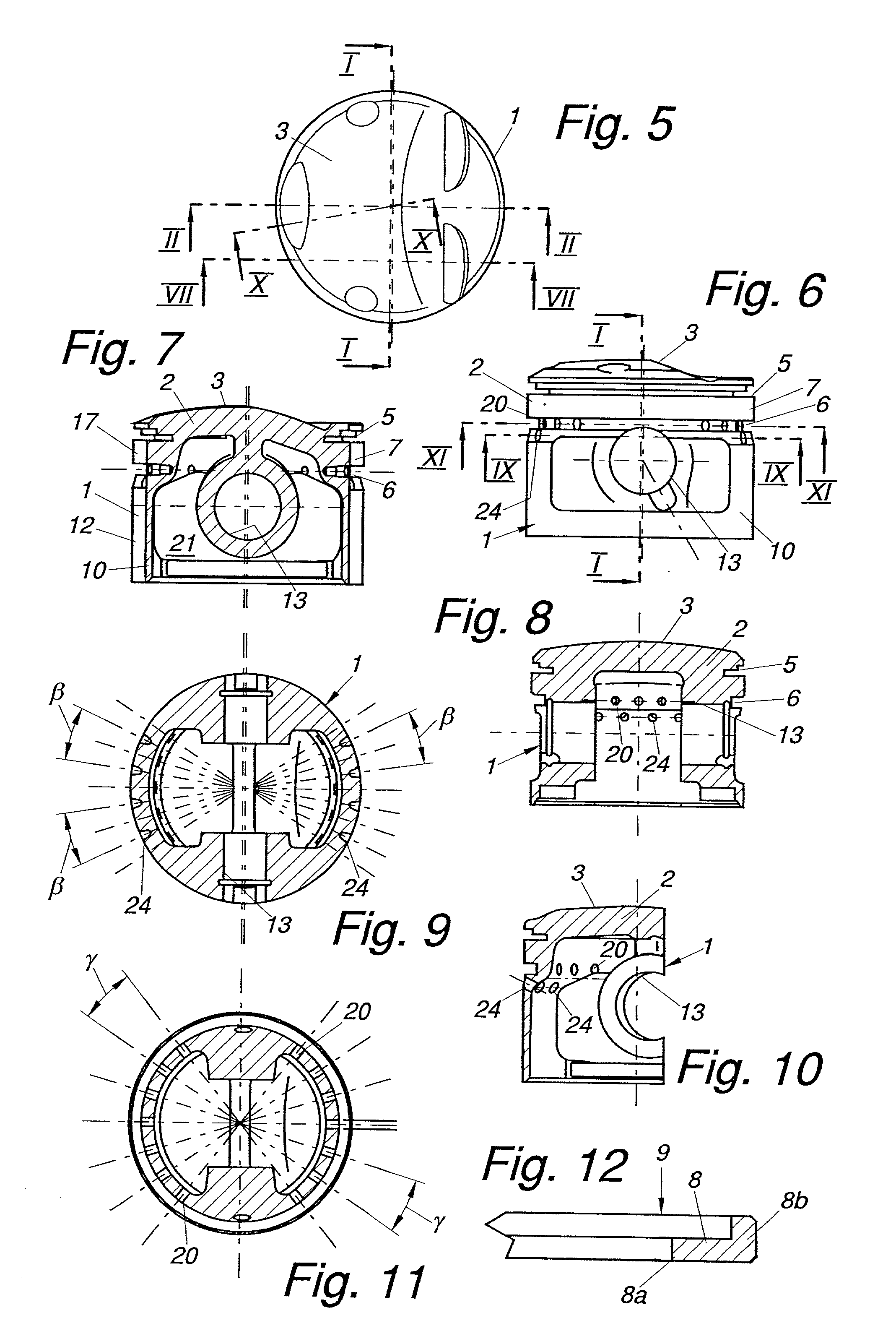 Piston for a four-stroke internal combustion engine
