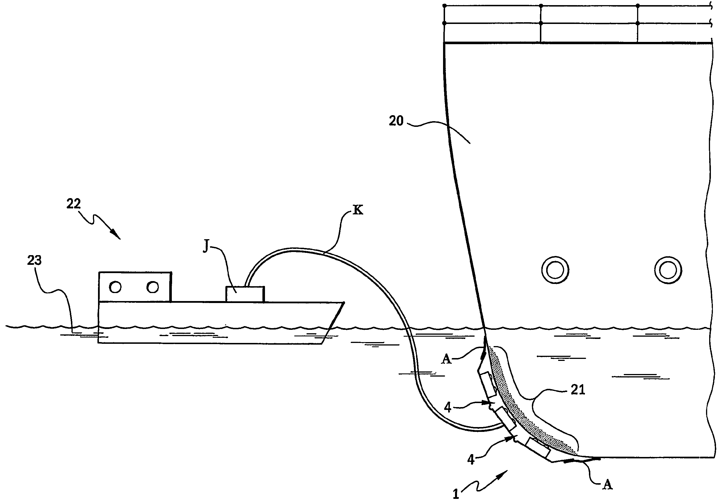 Method and apparatus for treating marine growth on a surface
