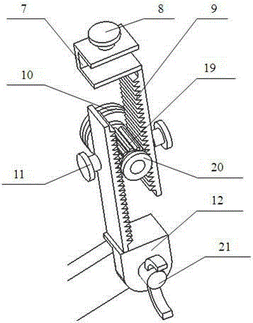 An adjustable thyroid cartilage positioning device for supporting laryngoscope