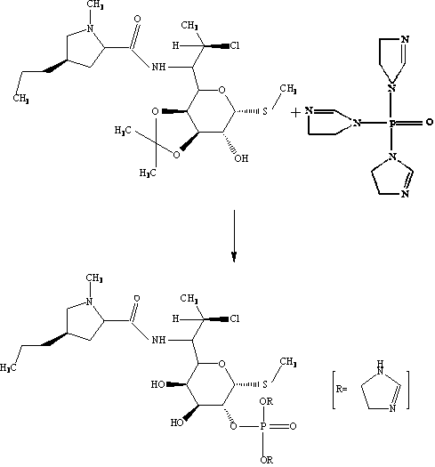 A kind of synthetic method of clindamycin phosphate