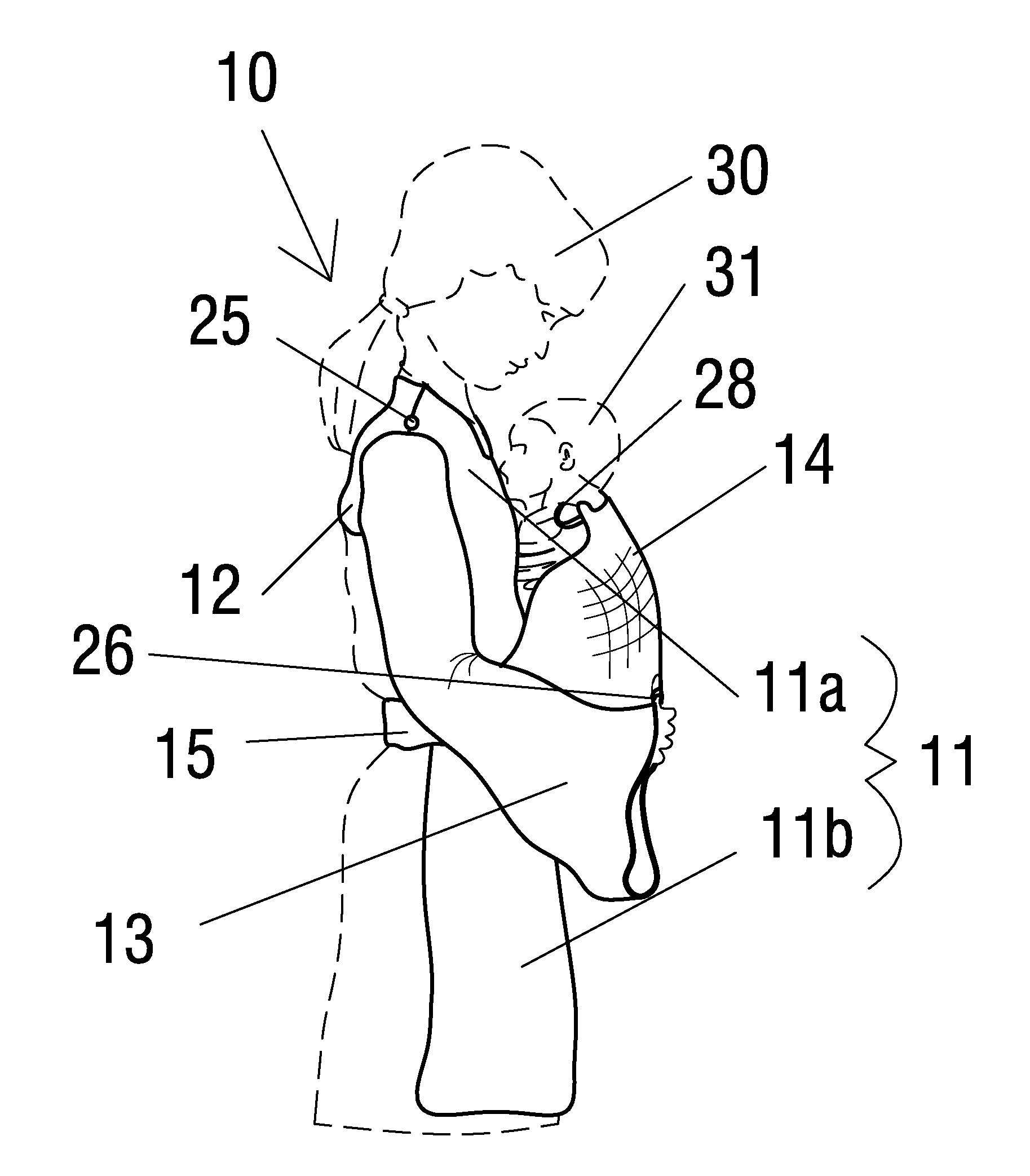 Combination user protection and baby safety towel
