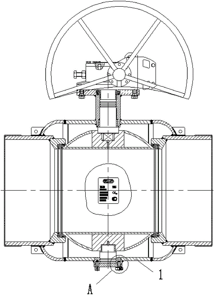 All-welded ball valve disc type sealing structure