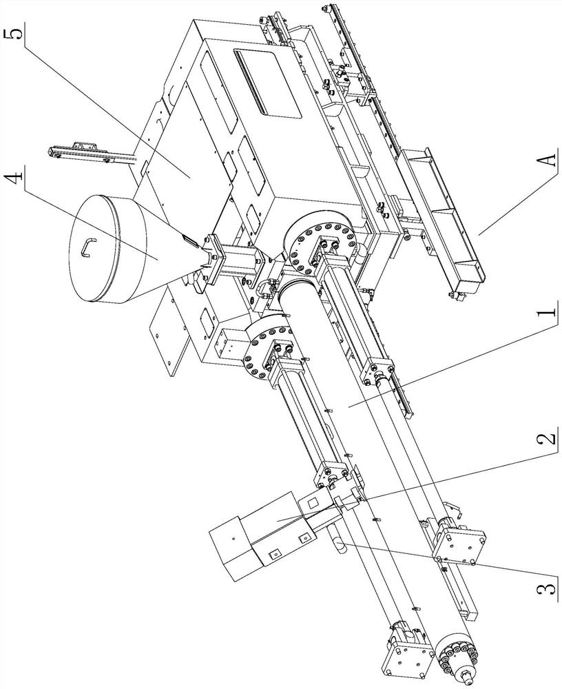 Direct injection molding equipment for reinforced particles