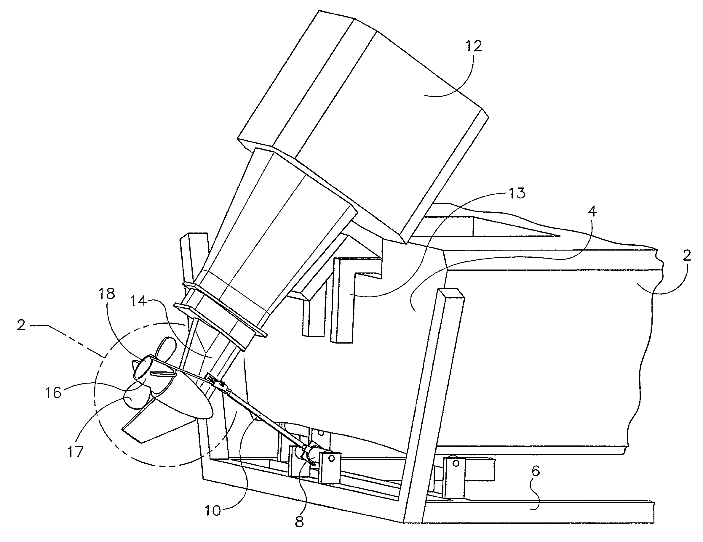 Combined motorboat transom saver and anti-theft propeller lock device