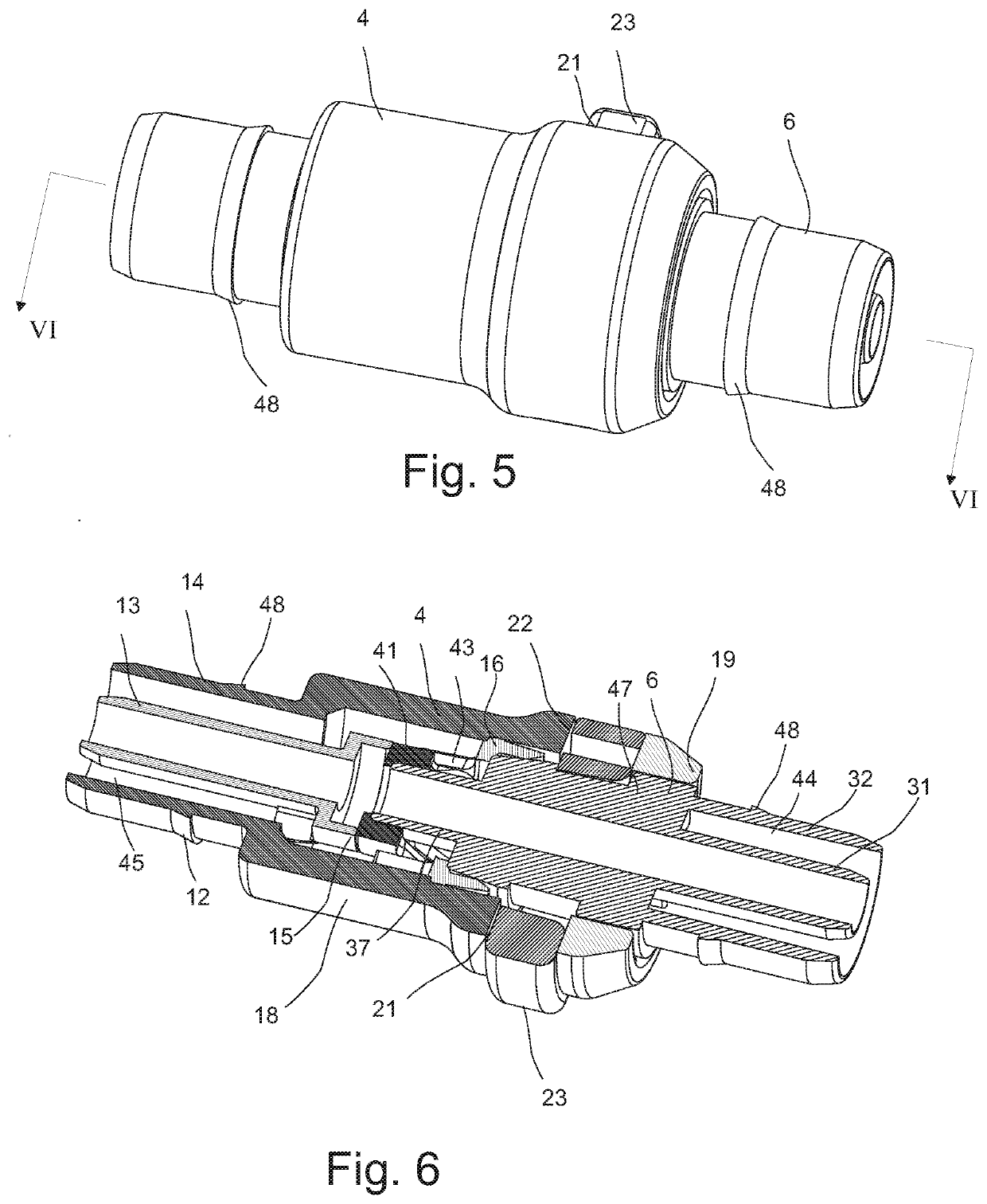 A flexible double lumen tube and a tube coupling system for same