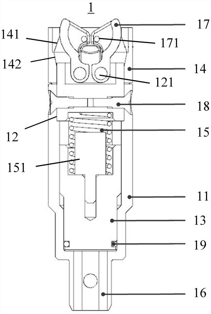 Locking Mechanism for Automobile Wind Tunnel Balance Strut