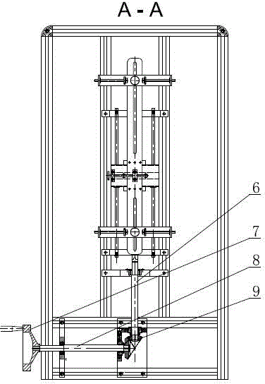 Flame spreading combustion test device