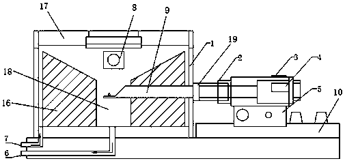 A device that is convenient for studying the cohesion phenomenon of granular mineral powder in the reduction process