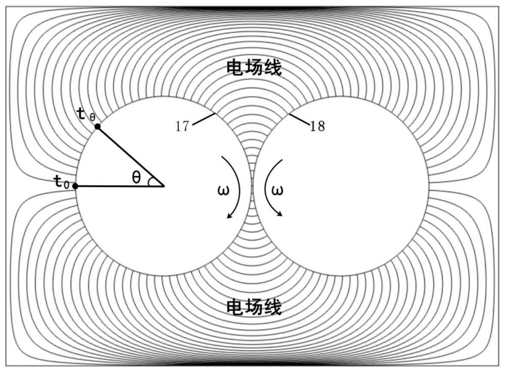 Plate electrode simulating rotation part rotary printing electrolytic dissolution process device and method