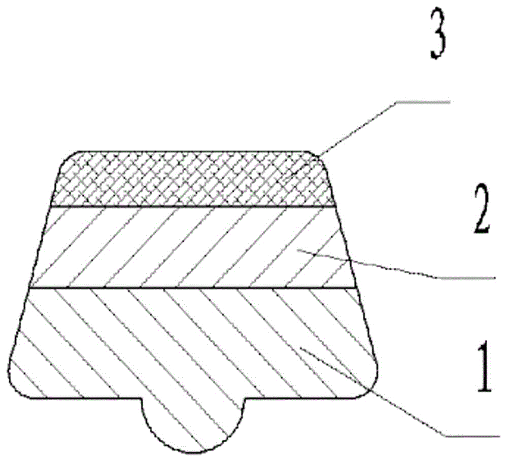 Preparation method of gold-containing three-layer micro-profile electrical contact material