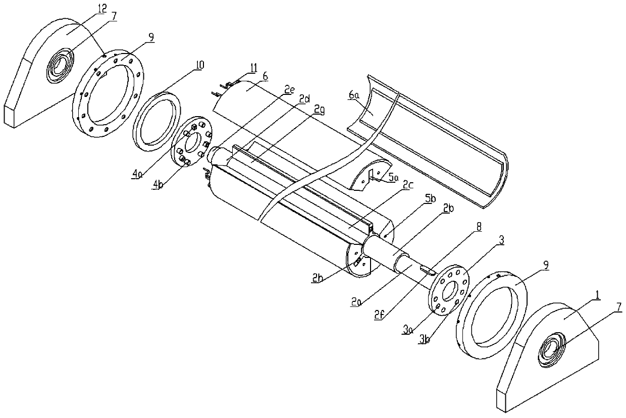 Split type spinning rubber roller capable of being replaced quickly