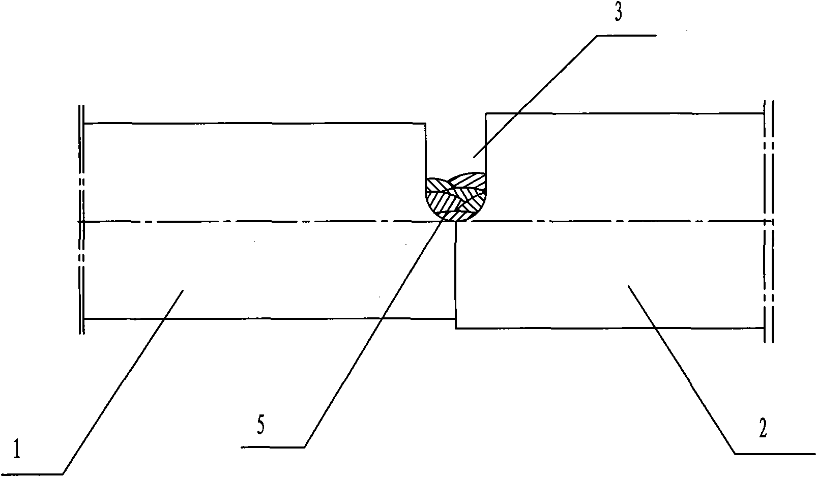 Welding process for broken 34CrNi3Mo electro-hydraulic hammer lever