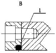 A linkage mechanism of a special jig for optical sight mirror body processing