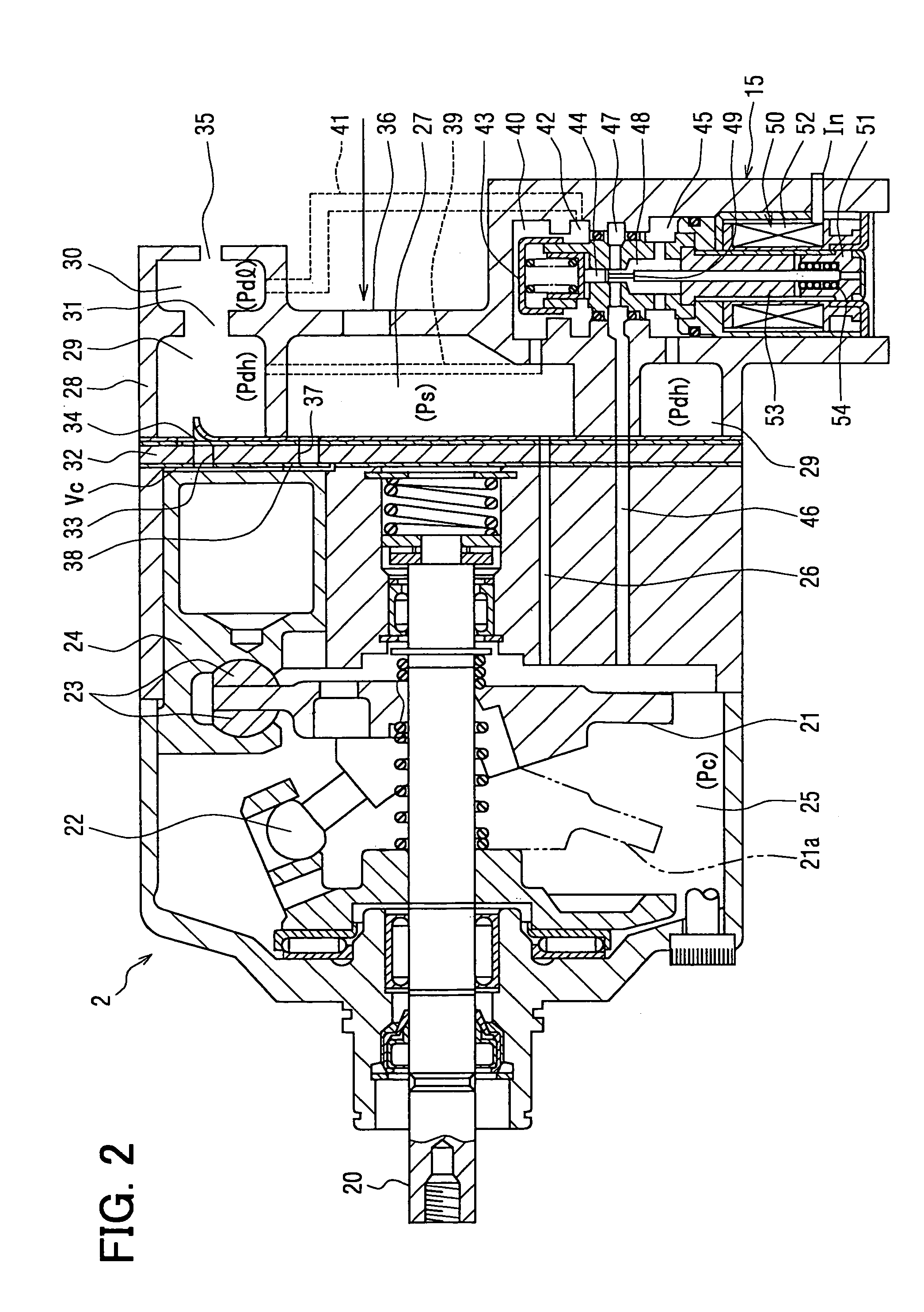 Vehicle air conditioner with discharge capacity control of compressor