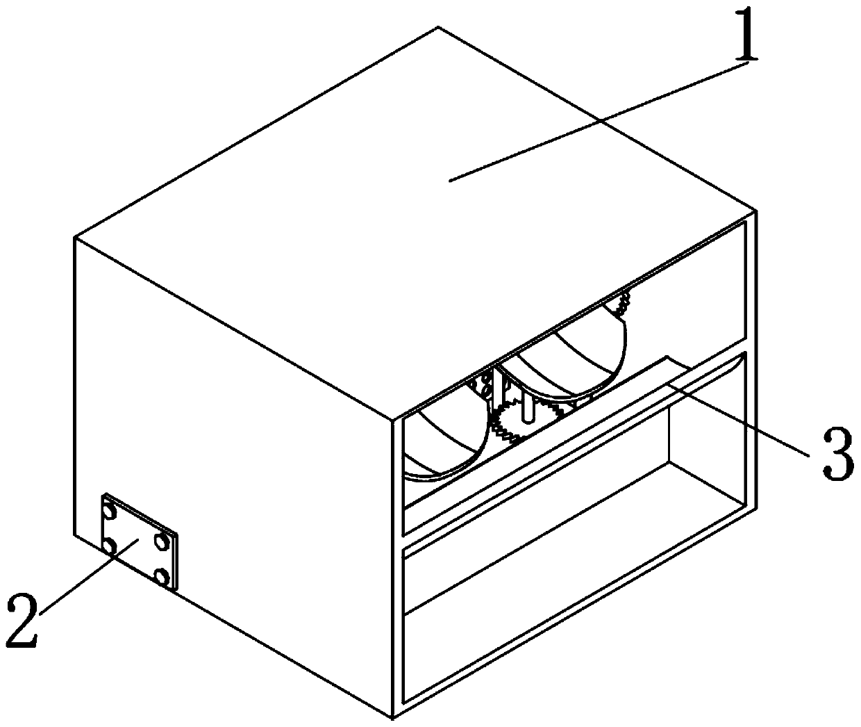 Large particle cleaning device for sewage discharge pretreatment of ecological lakes