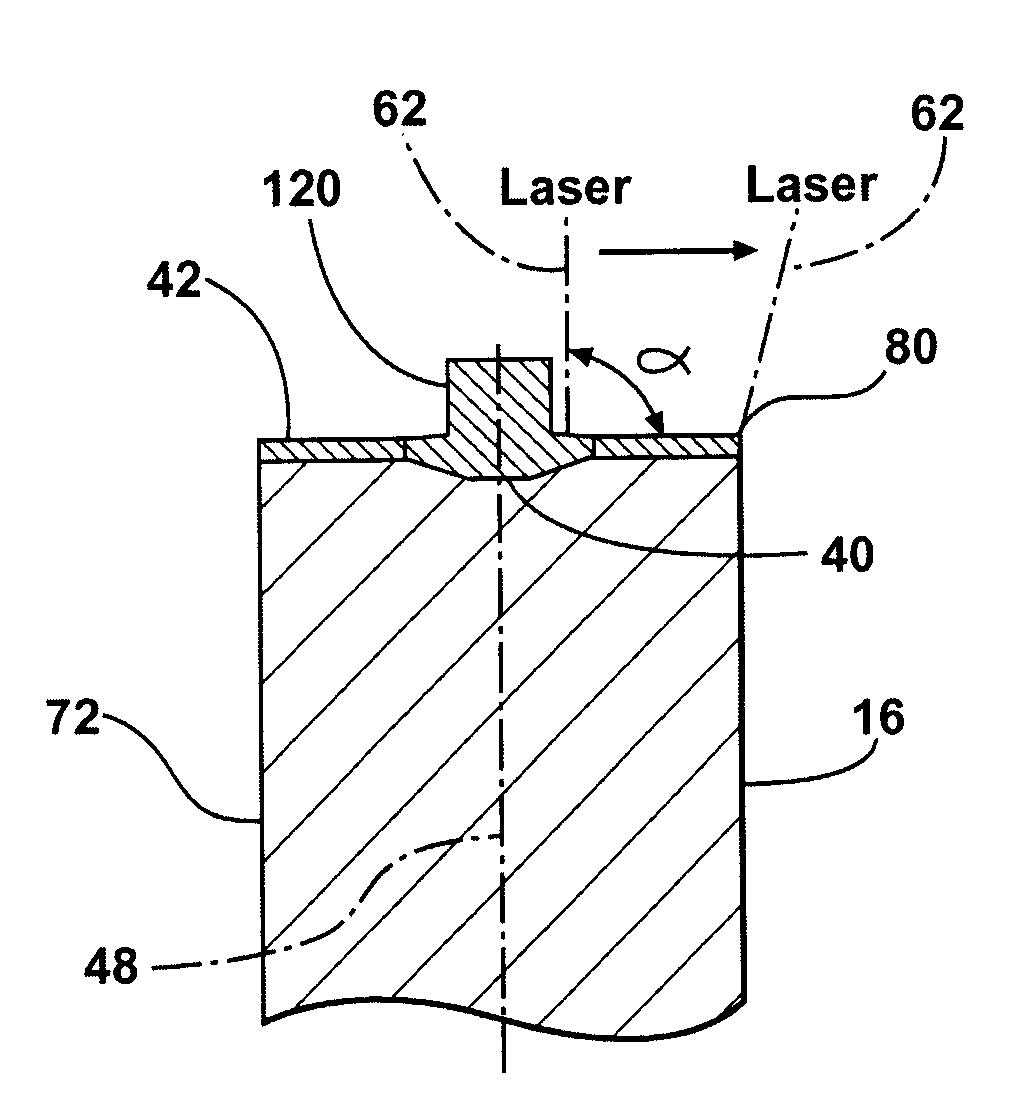 Ignition device having an induction welded and laser weld reinforced firing tip and method of construction