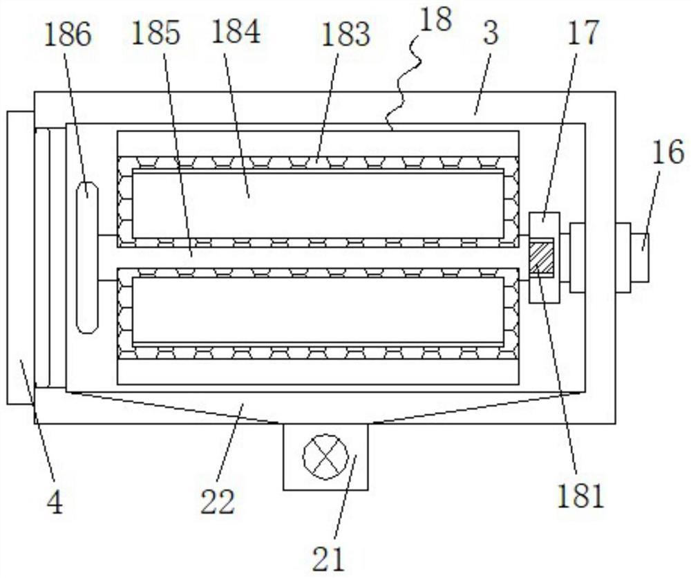 A hardware component degreasing device with oil filter function
