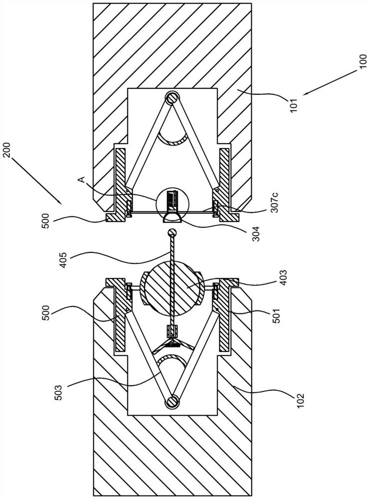 Switch cabinet dolly contact overtravel measuring device