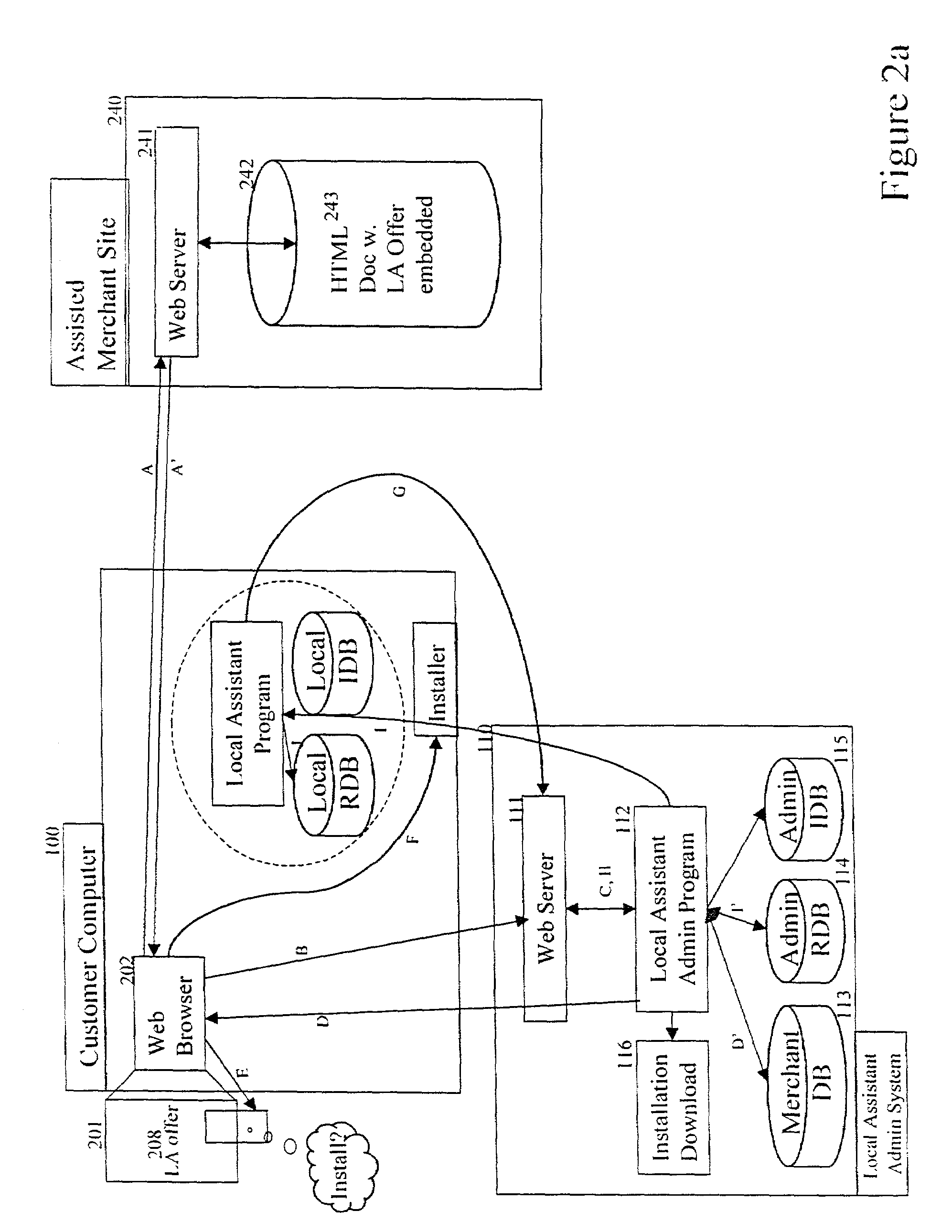 Method and system for modifying and transmitting data between a portable computer and a network