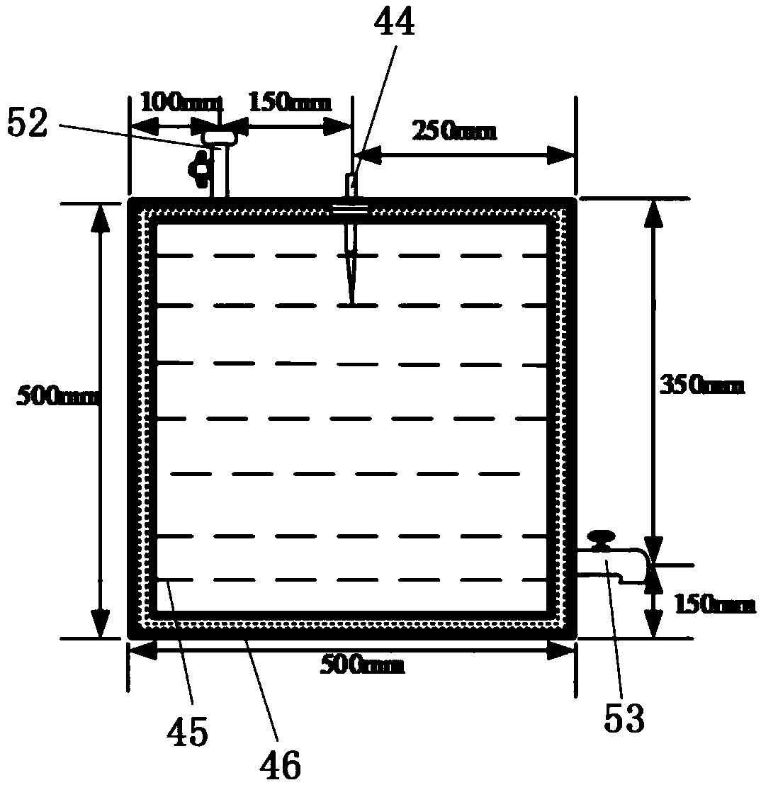 Insulating strength test system and method for insulating oil under composite VFTO action