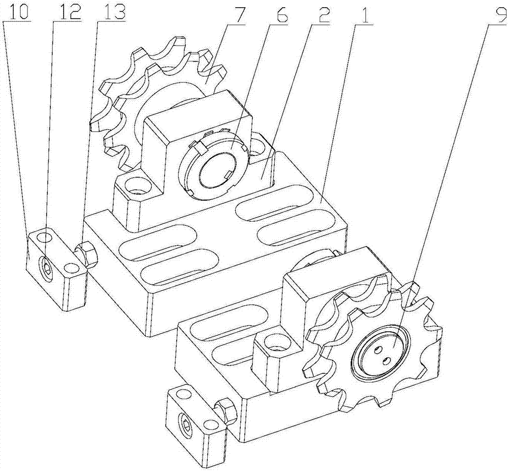 Speed chain tensioning mechanism