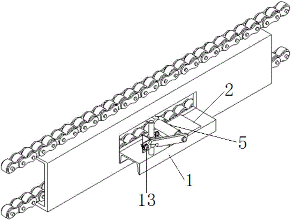 Quenching oil pool chain motion state monitoring device and monitoring method