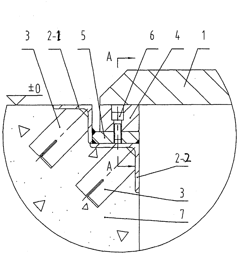 Carriage supporting device of traverse table of forging press