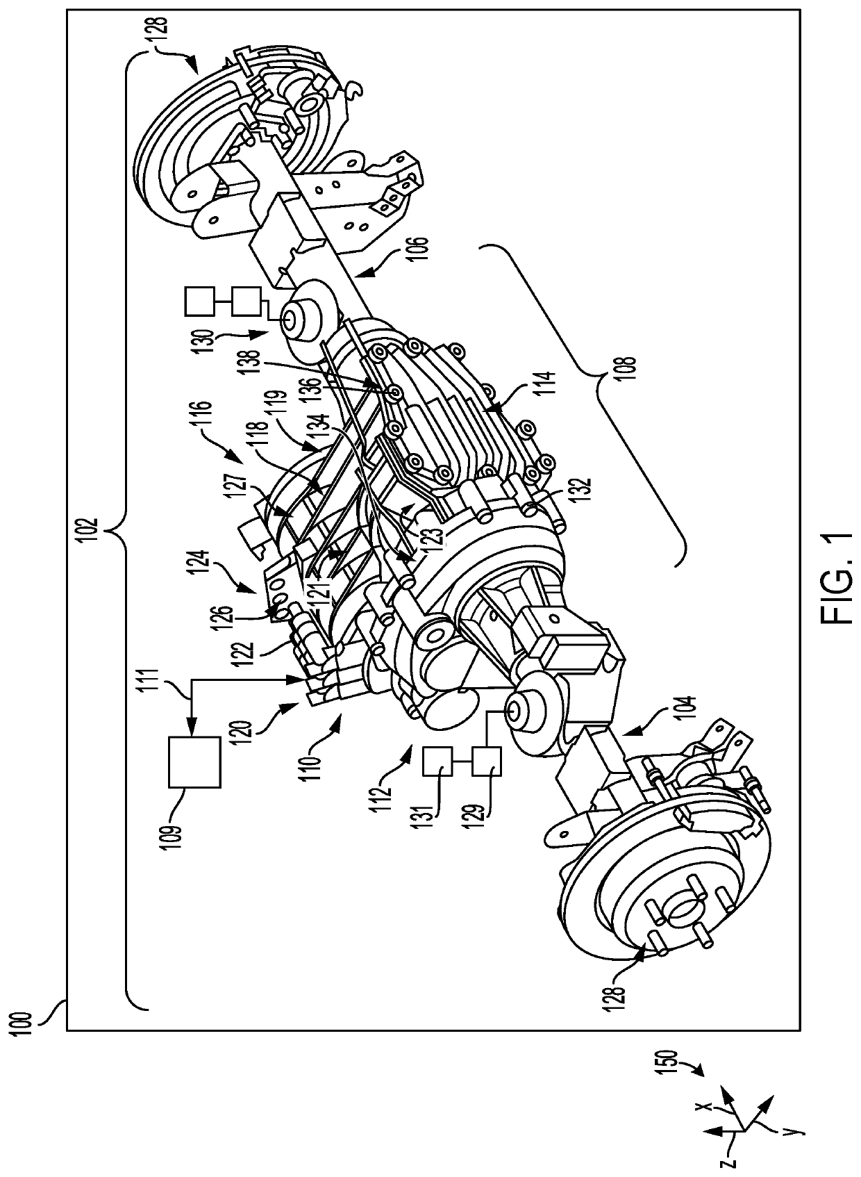 Electric drive axle in a vehicle