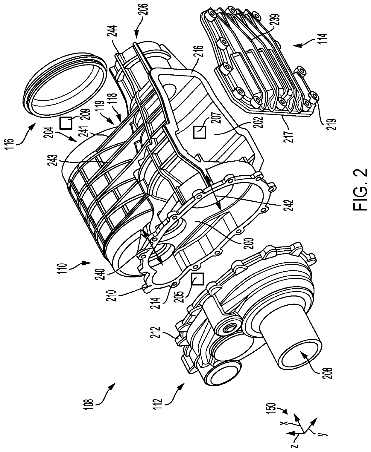 Electric drive axle in a vehicle