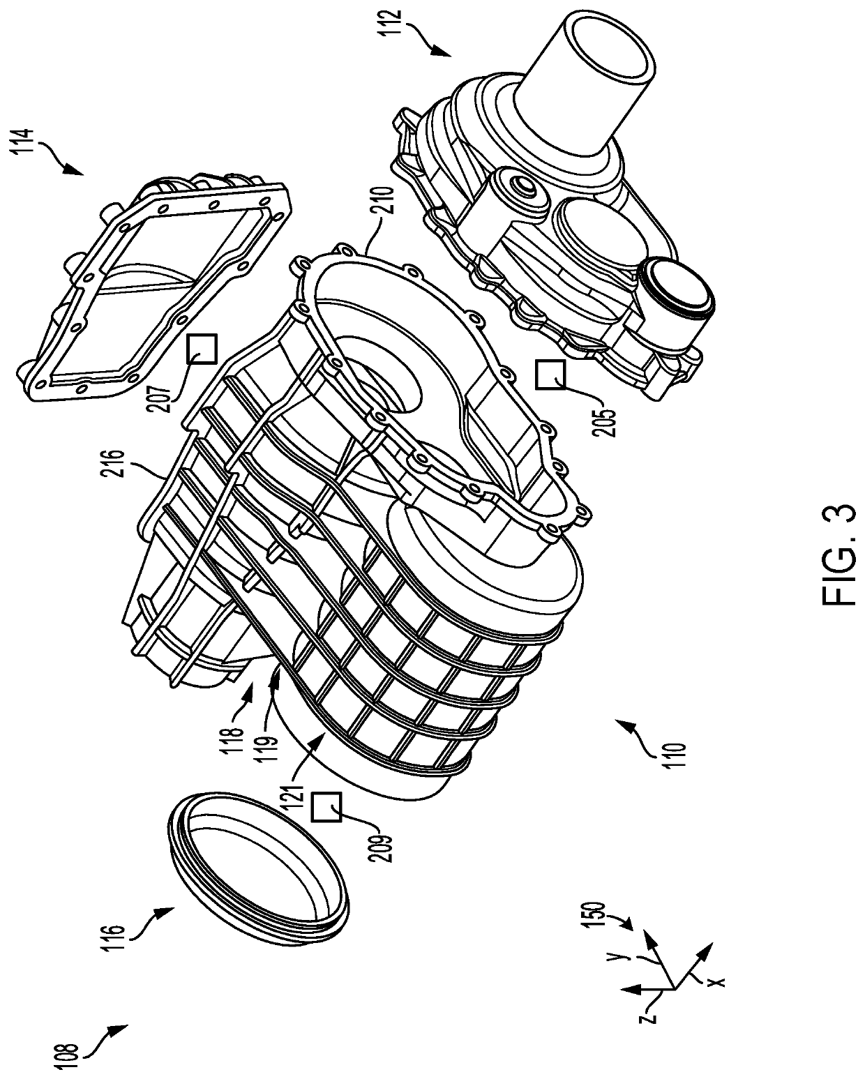 Electric drive axle in a vehicle