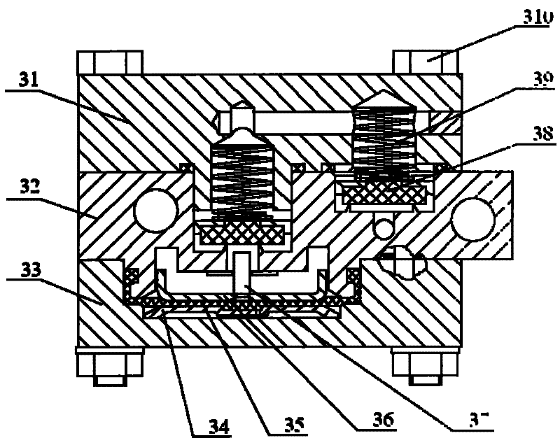 Brake control valve for express rail wagon, and working method for brake control valve