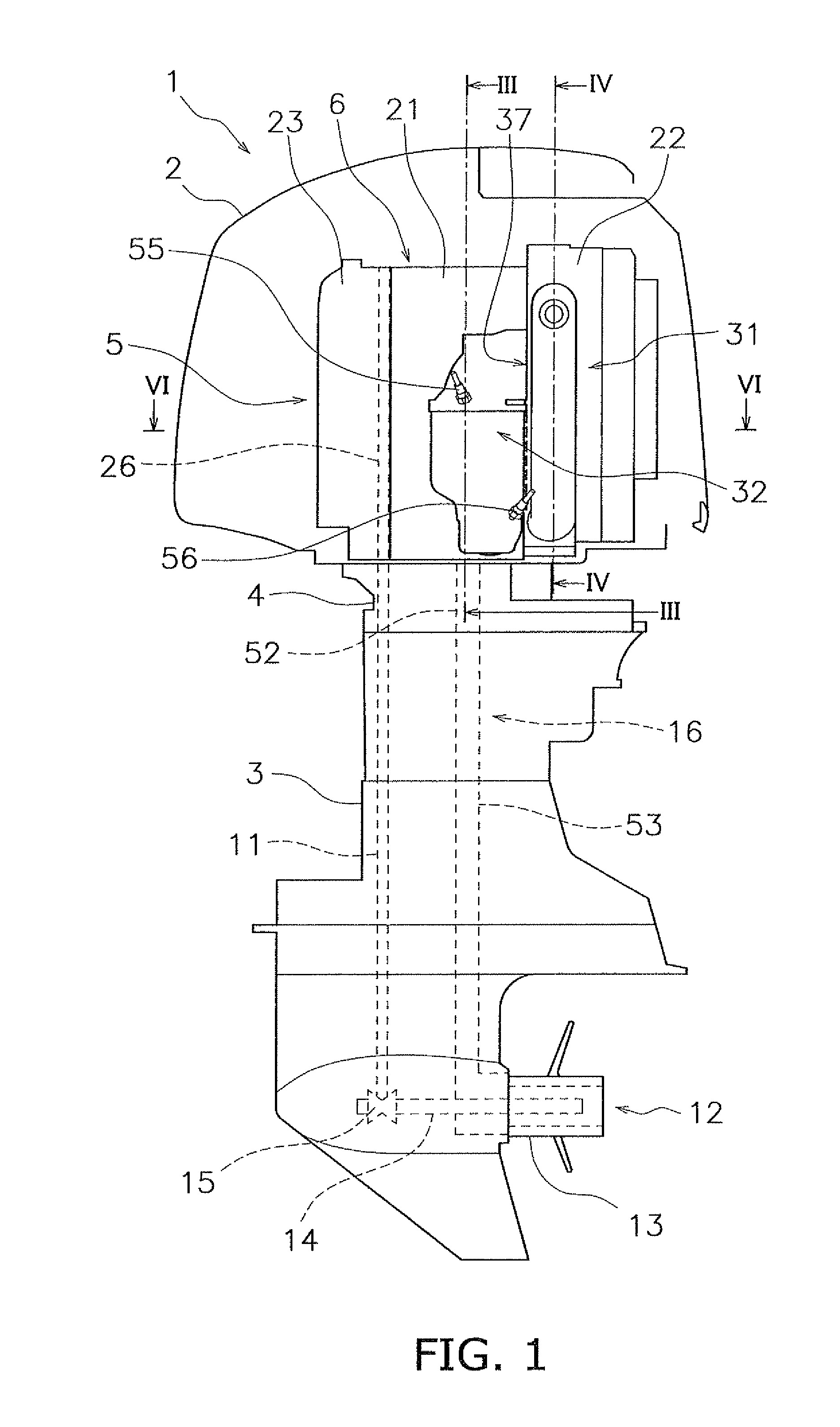 Retaining structure for honeycomb structure and marine propulsion device