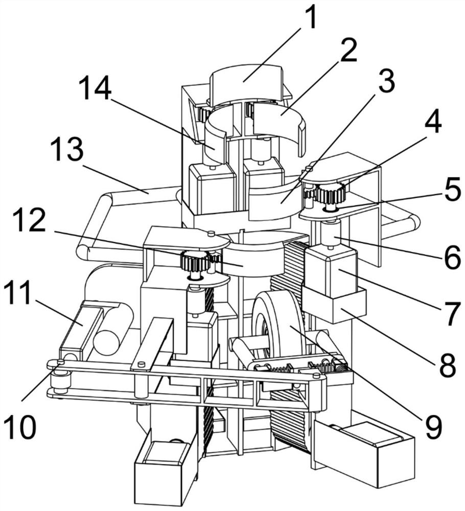 Electric tree-climbing pruning machine based on clamping degree adjustable device