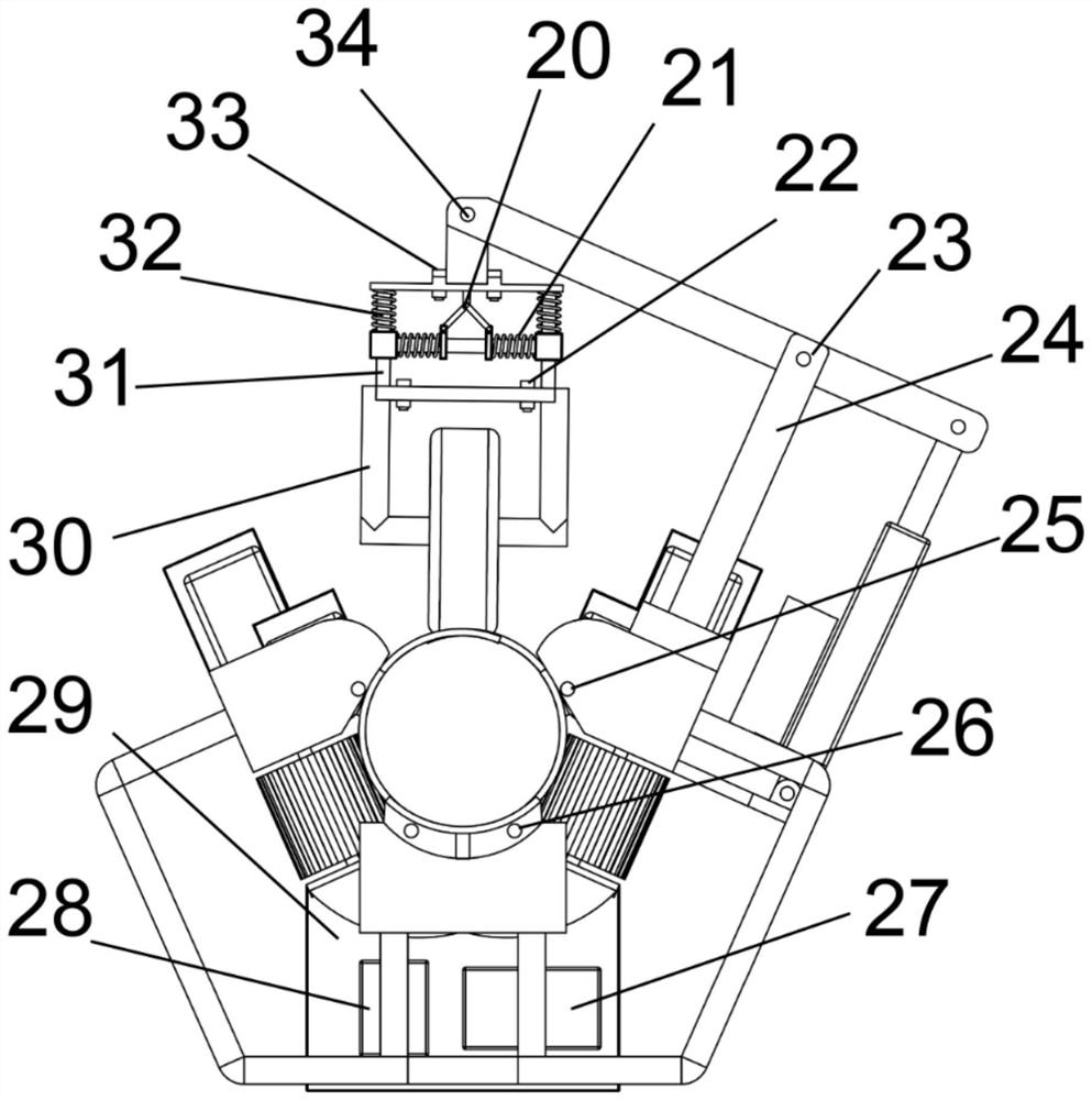 Electric tree-climbing pruning machine based on clamping degree adjustable device