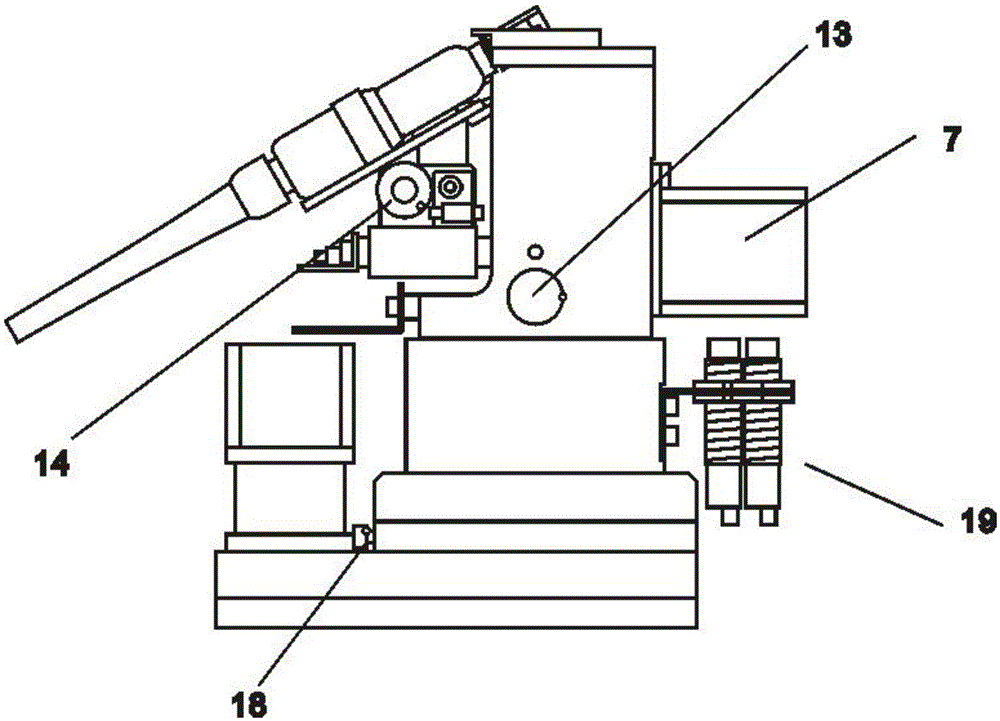 Automatic welding device of character welding machine
