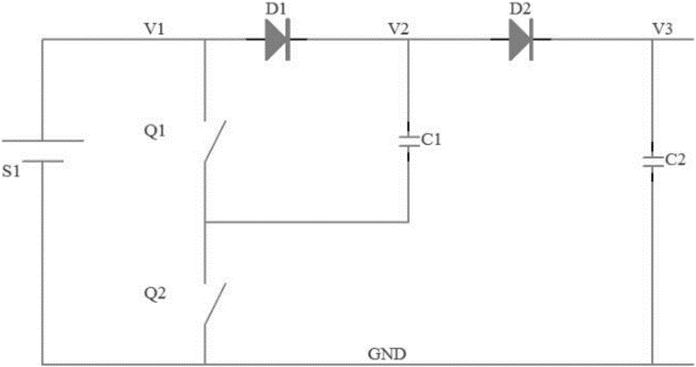 Low-voltage and high-current control circuit